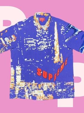 Supreme City Lights Rayon S/S Shirt (Large)